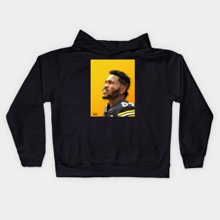 ANTONIO BROWN / LOW POLY ILLUSTRATION Kids Hoodie